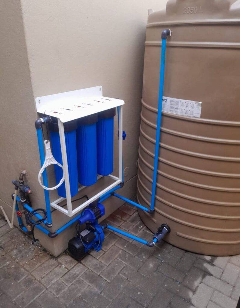 water back up system