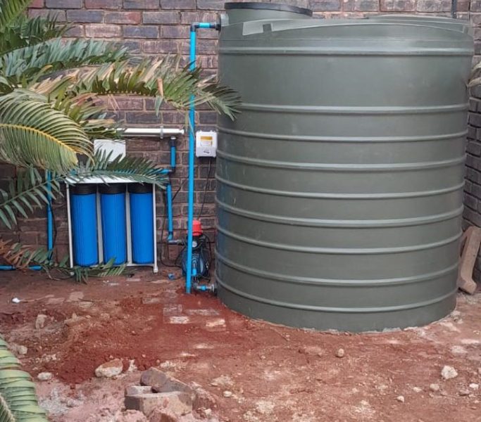 water backup system installation